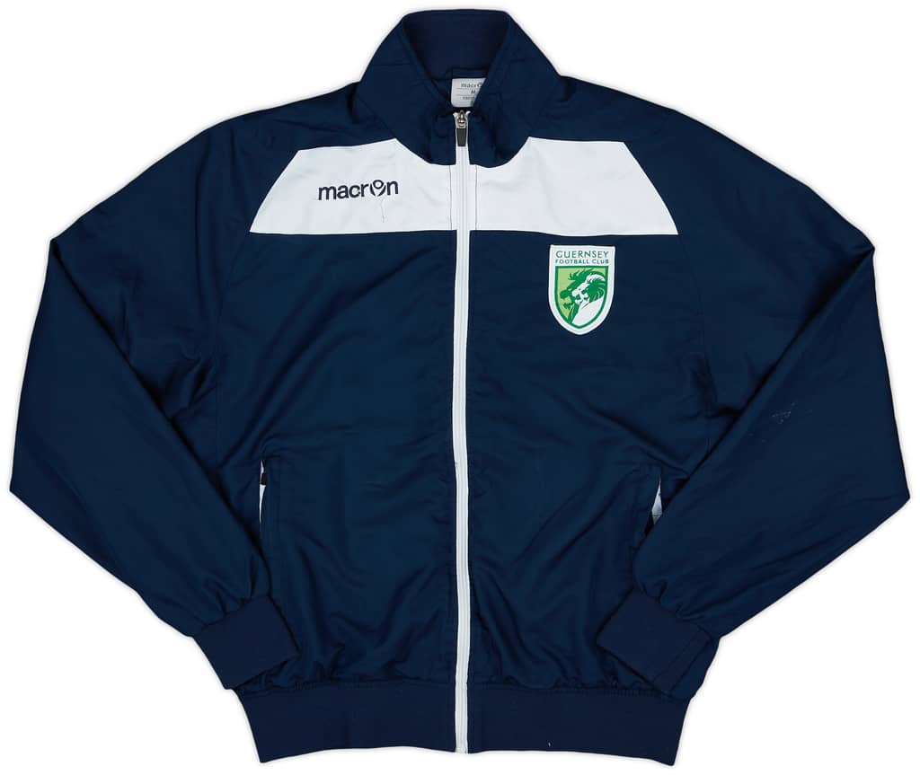 2014-15 Guernsey Macron Track Jacket - 7/10 - (M)