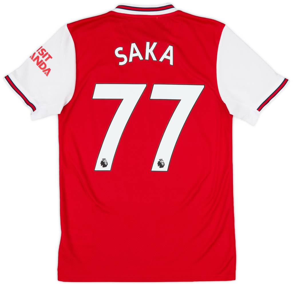 2019-20 Arsenal Home Shirt Saka #77 - 8/10 - (S)