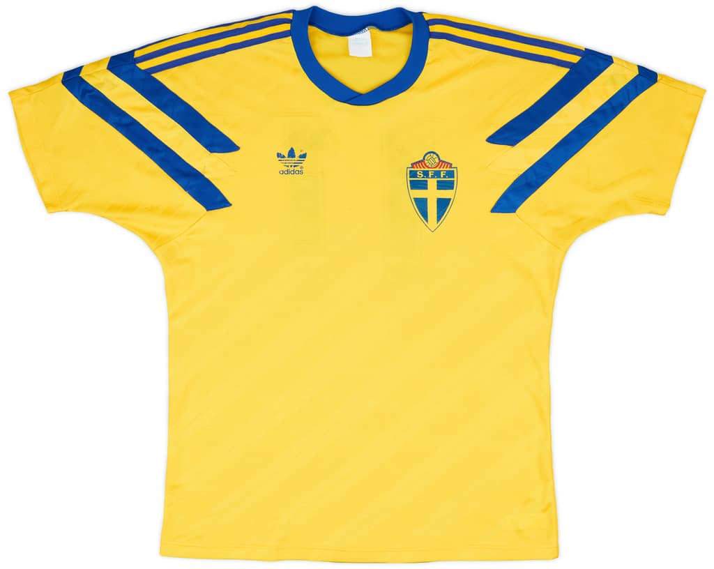 1991-92 Sweden Match Issue Home Shirt #11