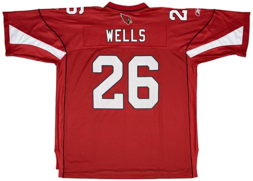 2009-11 Arizona Cardinals Wells #26 Reebok On Field Home Jersey - 9/10 - (XXL)