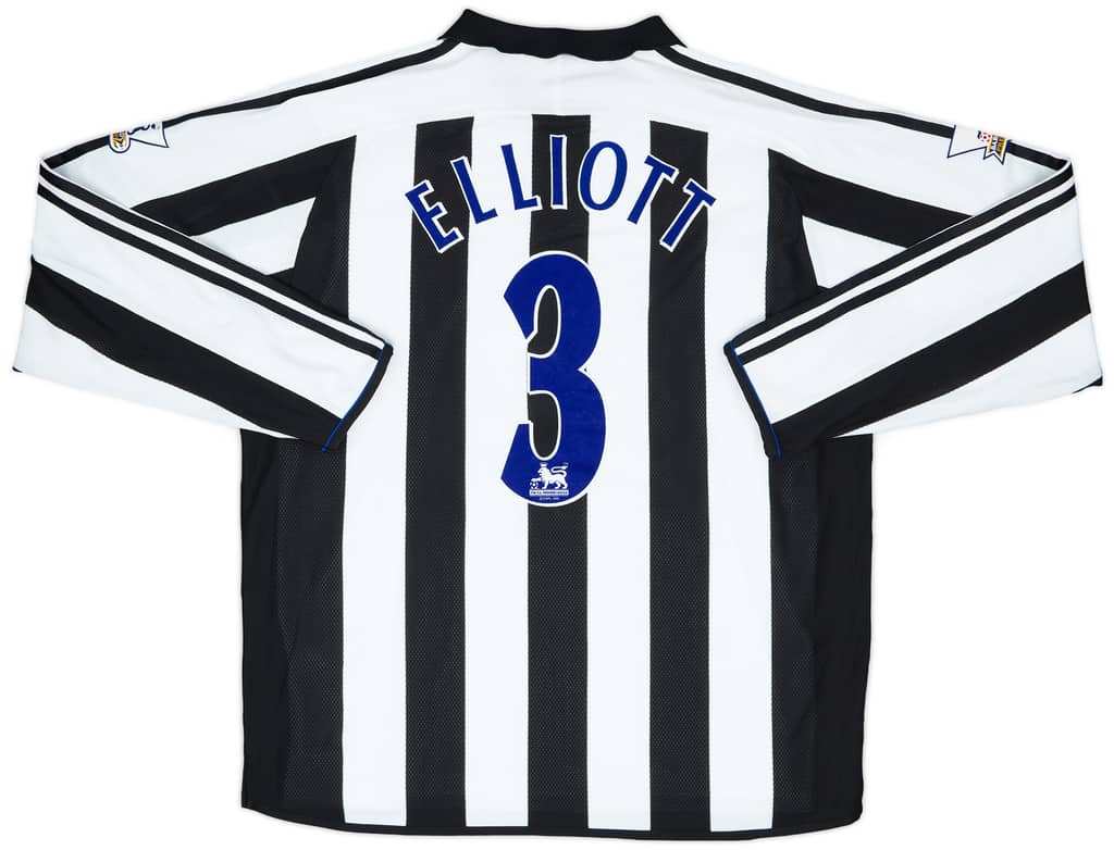 2003-04 Newcastle Match Issue Home Shirt Elliott #3