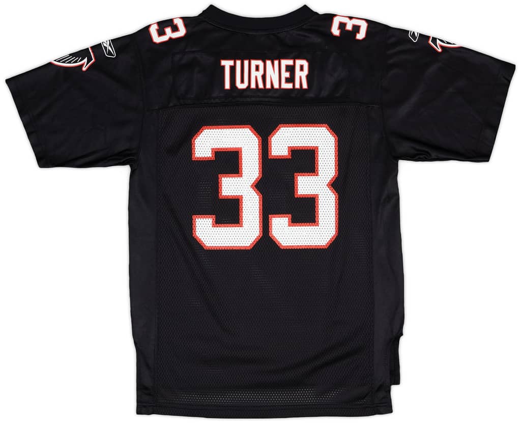 2009-11 Atlanta Falcons Turner #33 Reebok On Field Alternate Jersey - 8/10 - (L.Boys)