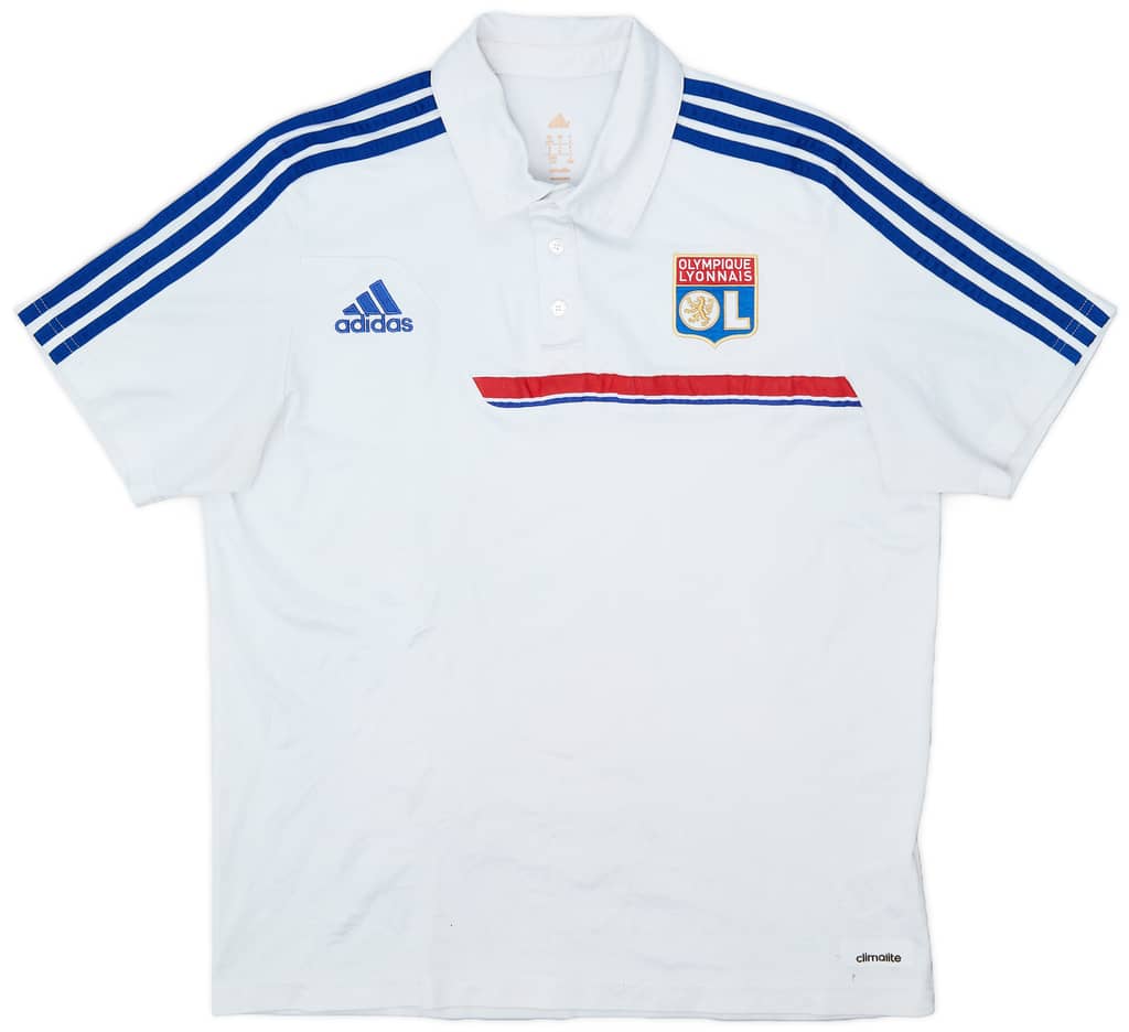 2013-14 Lyon adidas Polo Shirt - 7/10 - (L)