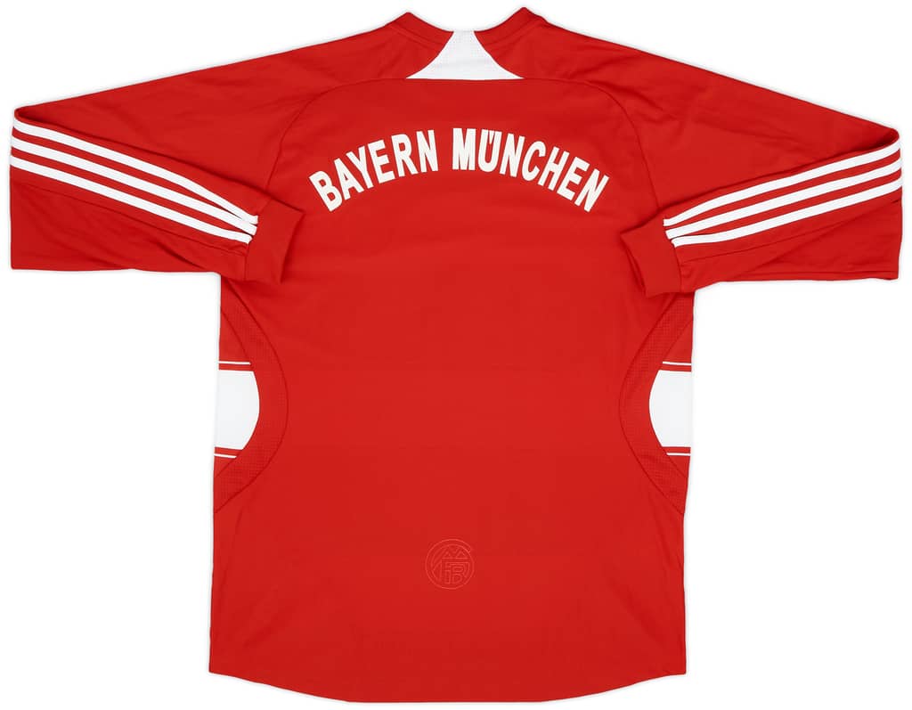 2007-08 Bayern Munich Home L/S Shirt - 8/10 - (XL.Boys)