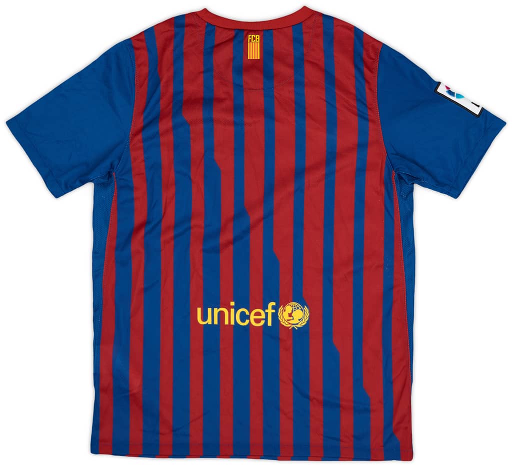 2011-12 Barcelona Home Shirt - 8/10 - (L.Boys)