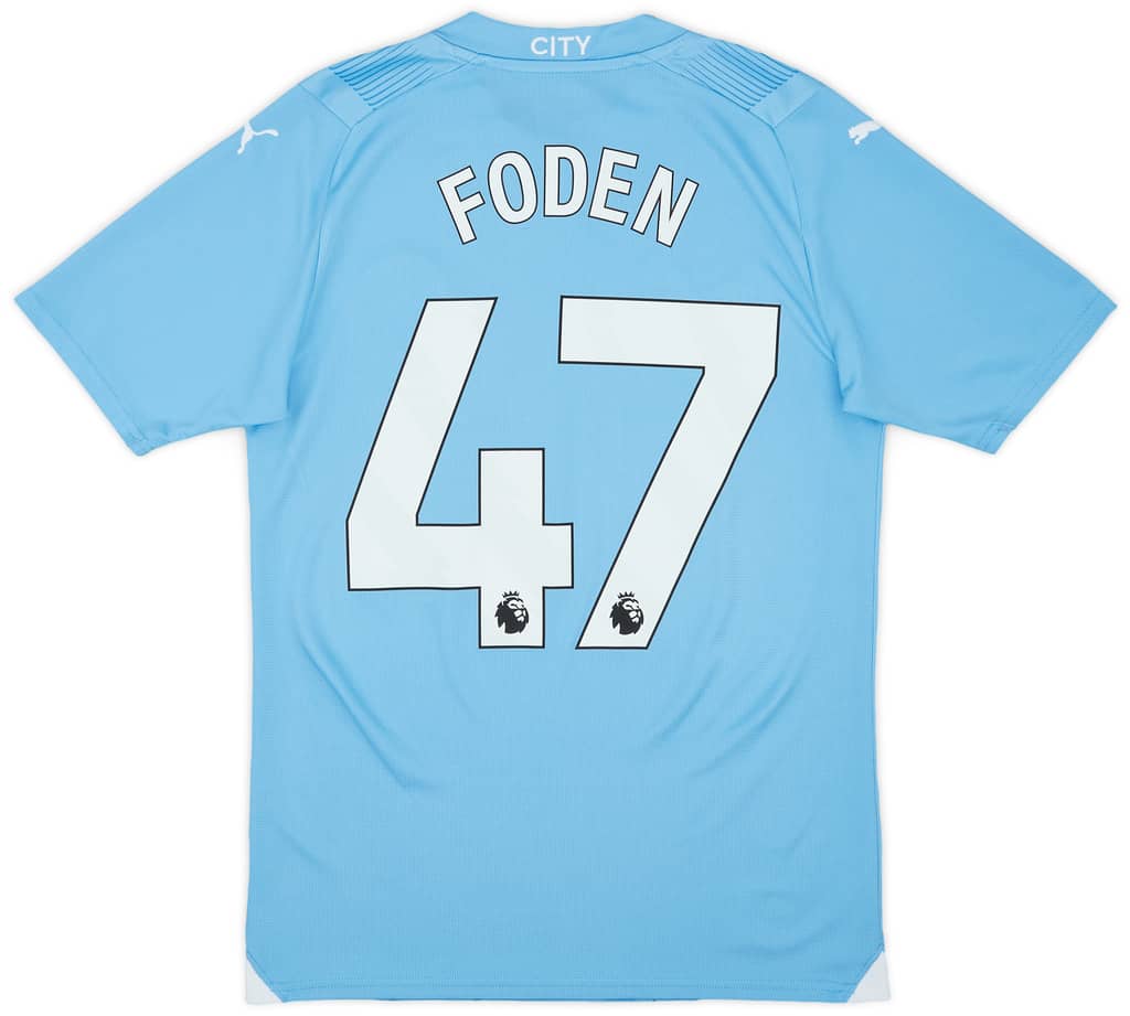 2023-24 Manchester City Home Shirt Foden #47 - 9/10 - (S)