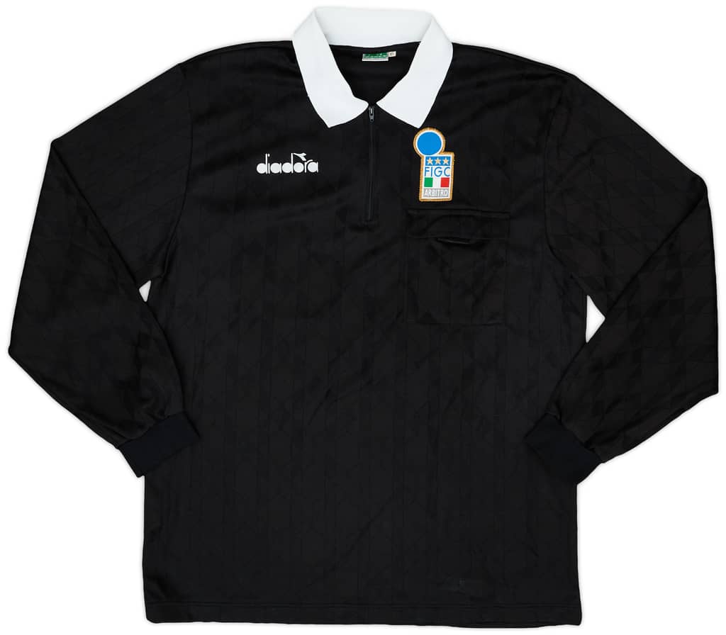 1990s Italy FIGC Diadora Referee L/S Shirt - 8/10 - (XL)