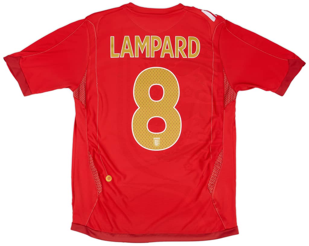 2006-08 England Away Shirt Lampard #8 - 6/10 - (M)