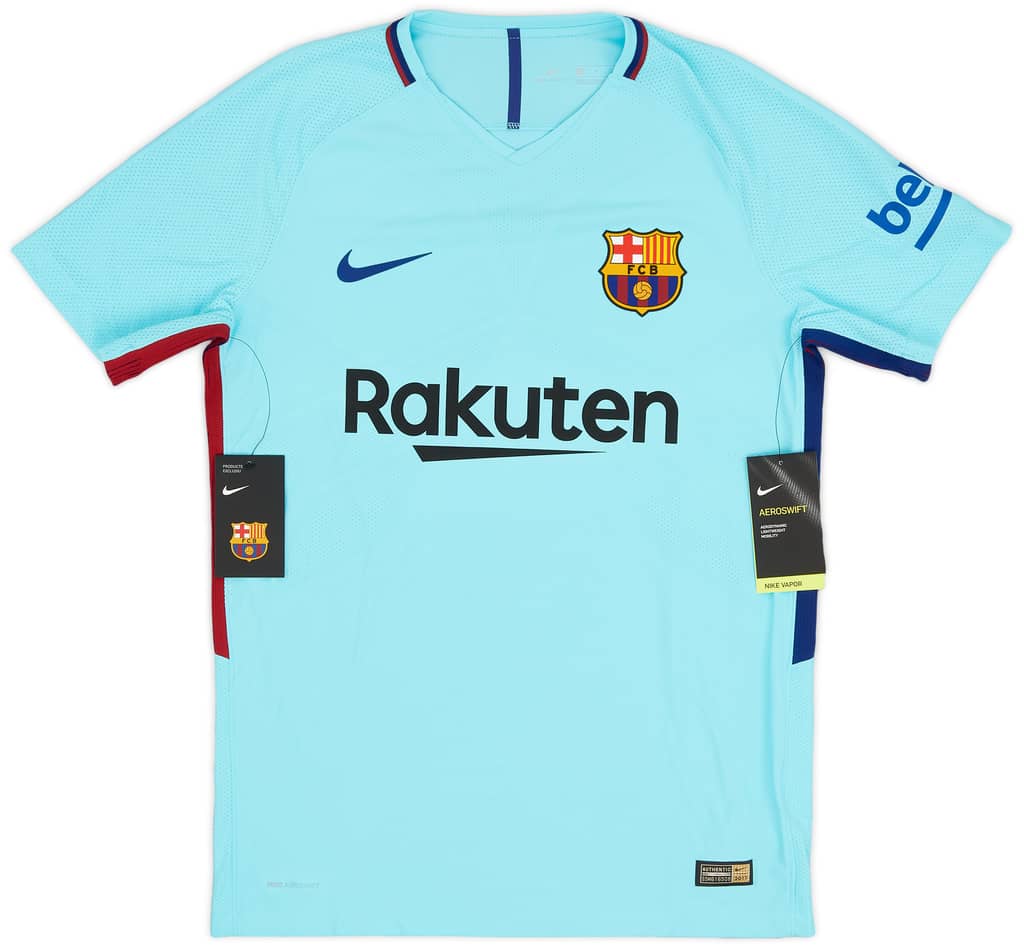 2017-18 Barcelona Authentic Away Shirt Pique #3