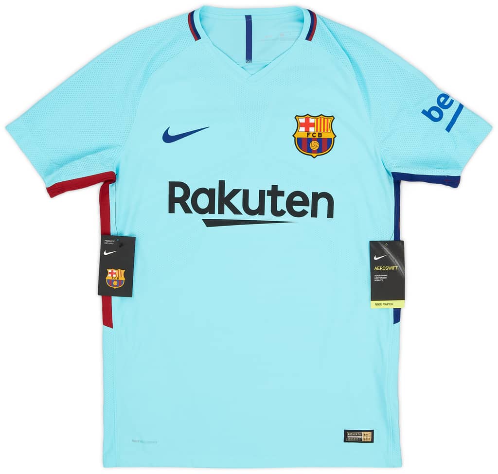 2017-18 Barcelona Authentic Away Shirt Suárez #9