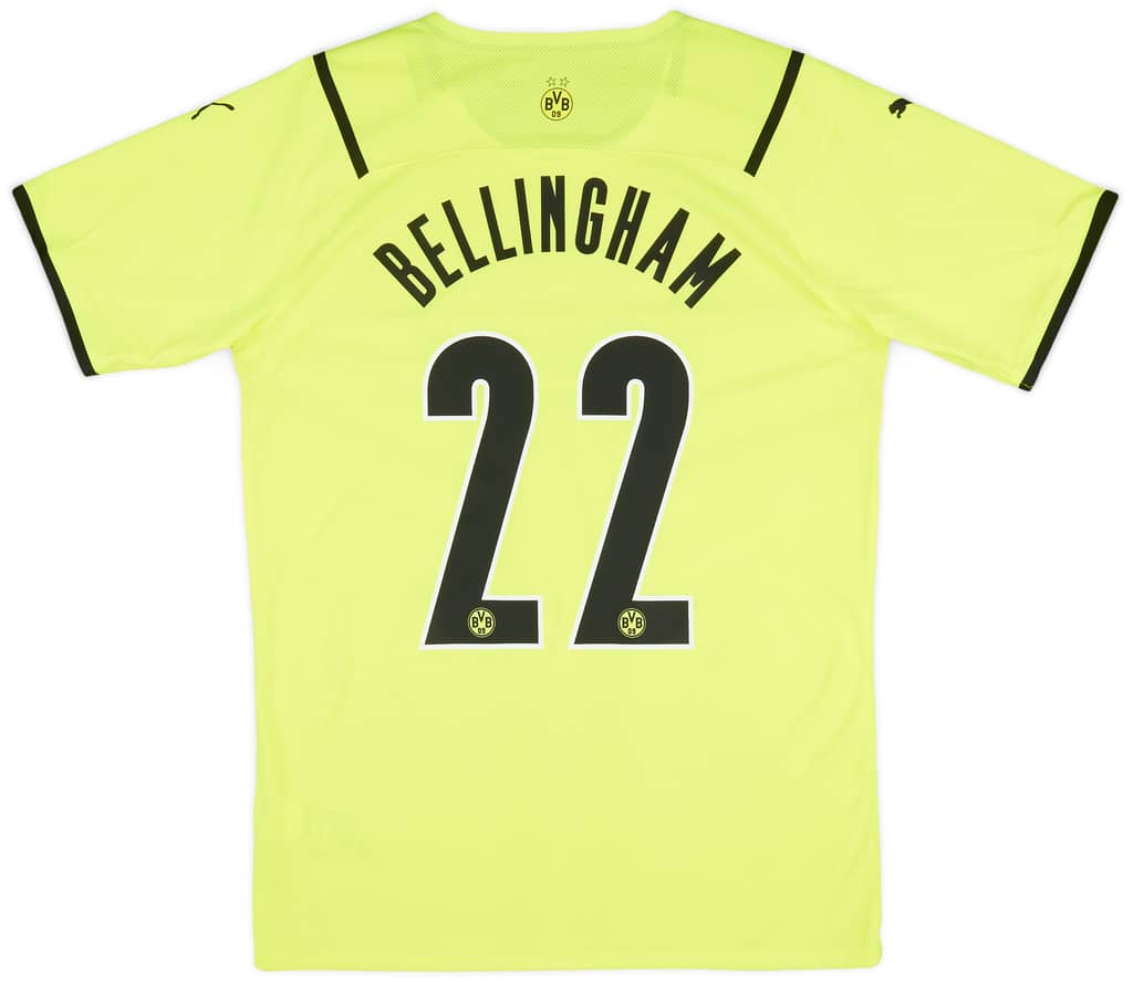 2021-22 Borussia Dortmund Player Issue Home European Shirt Bellingham #22