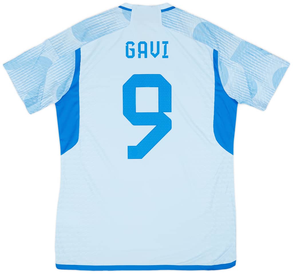 2022-23 Spain Authentic Away Shirt Gavi #9 (M)
