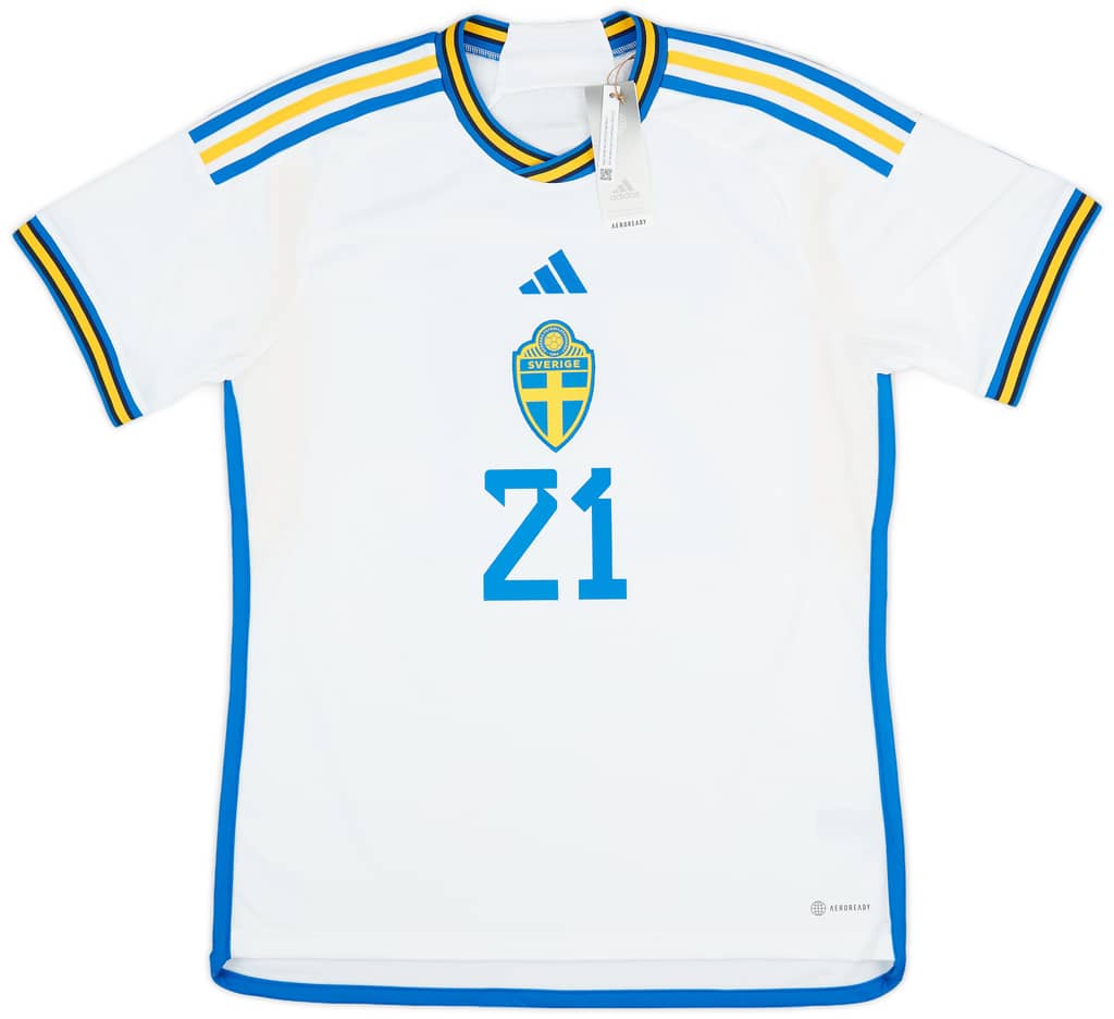 2022-23 Sweden Away Shirt Kulusevski #21