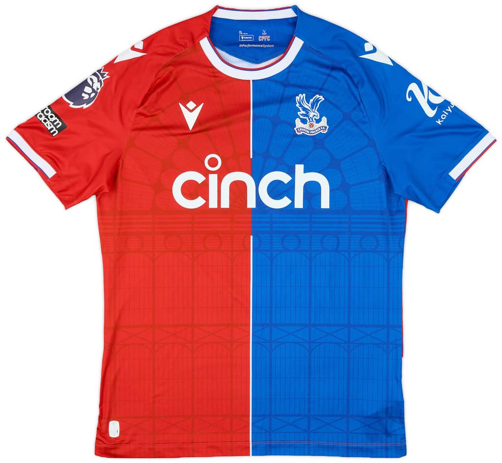 2023-24 Crystal Palace Match Issue Home Shirt Lerma #8