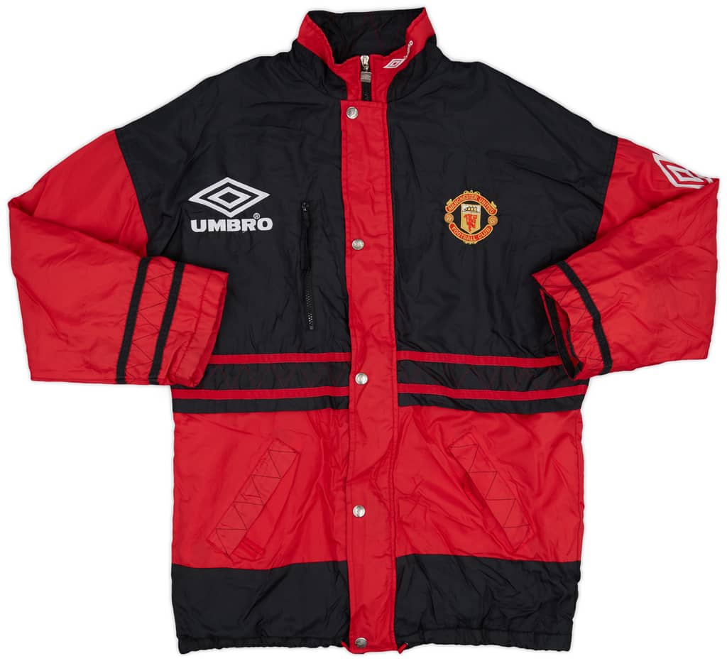1996-97 Manchester United Umbro Padded Bench Coat - 9/10 - (M)