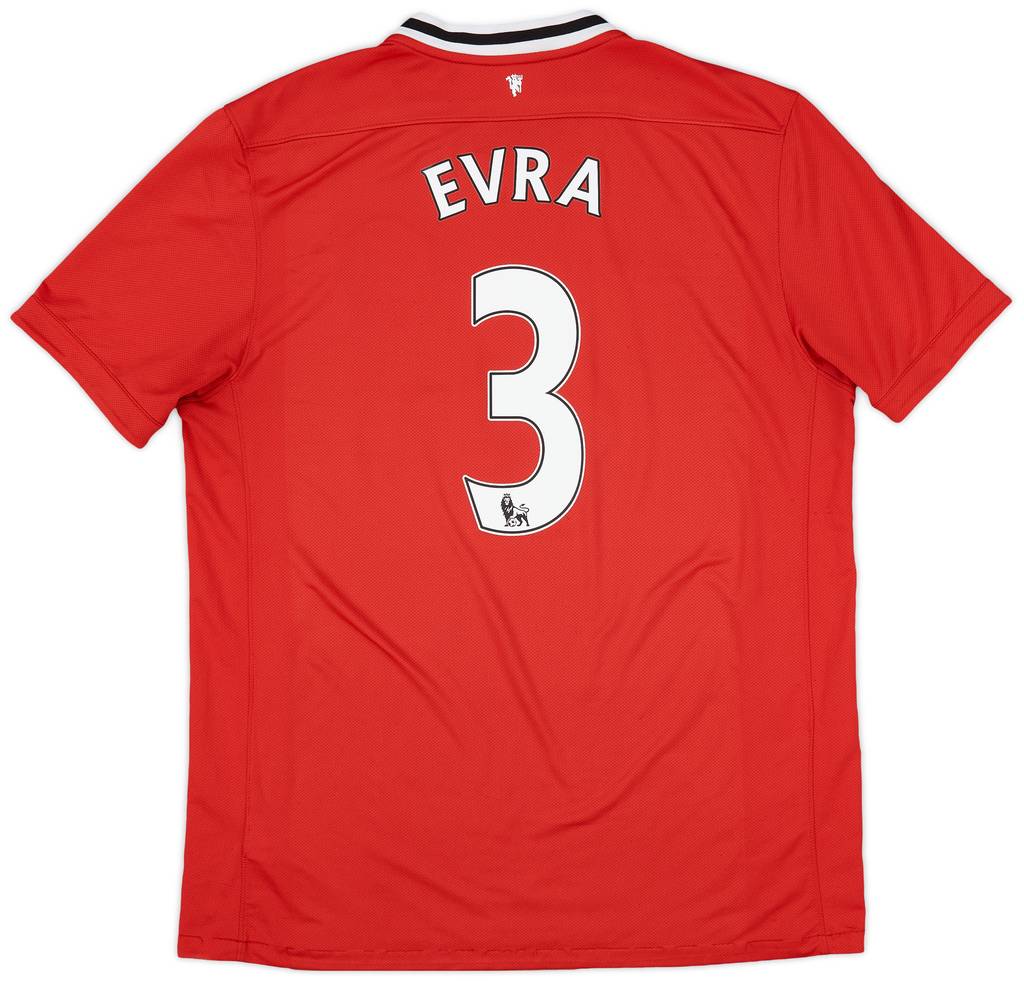 2011-12 Manchester United Home Shirt Evra #3 - 6/10 - (XL)