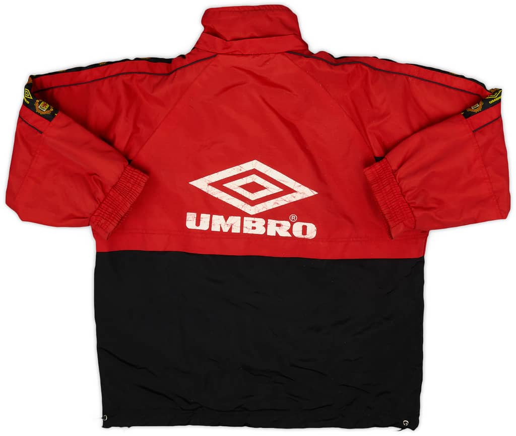 1995-97 Manchester United Umbro Bench Coat - 7/10 - (S)