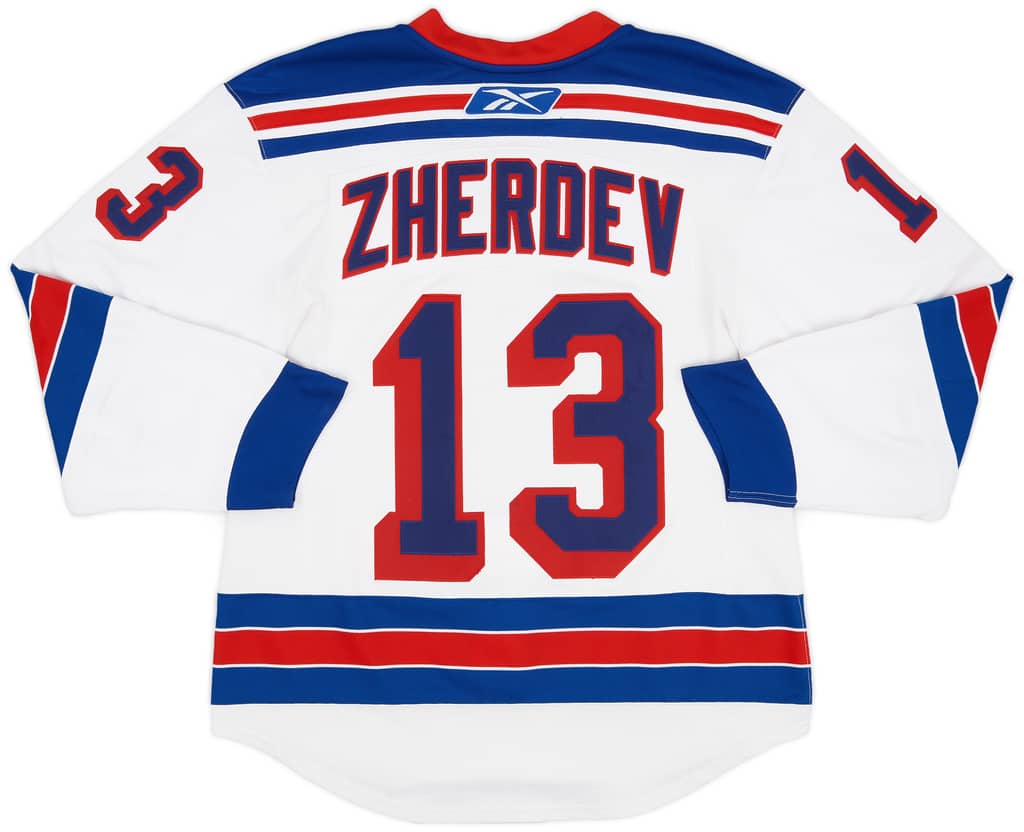 2008-09 New York Rangers Zherdev #13 Reebok Authentic Away Jersey - 8/10 - (M)
