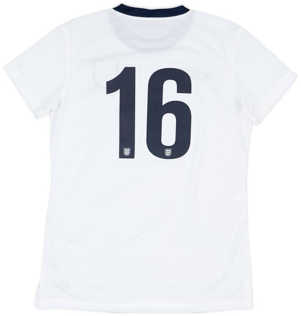 2013 England Women Match Issue Home Shirt #16