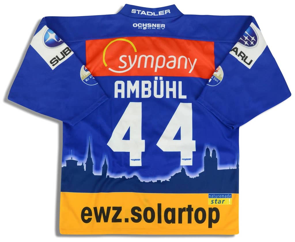 2011-12 ZSC Lions Ambühl #44 Ochsner Jersey (Home) M