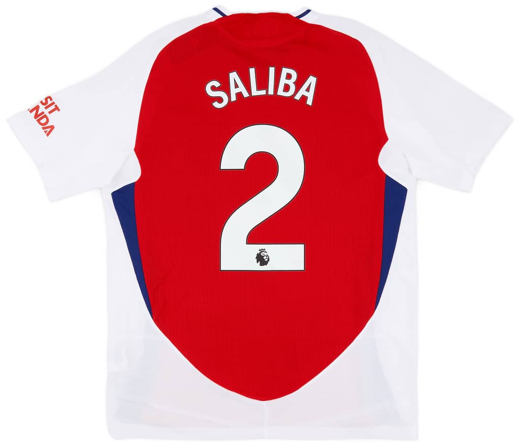 2024-25 Arsenal Authentic Home Shirt Saliba #2