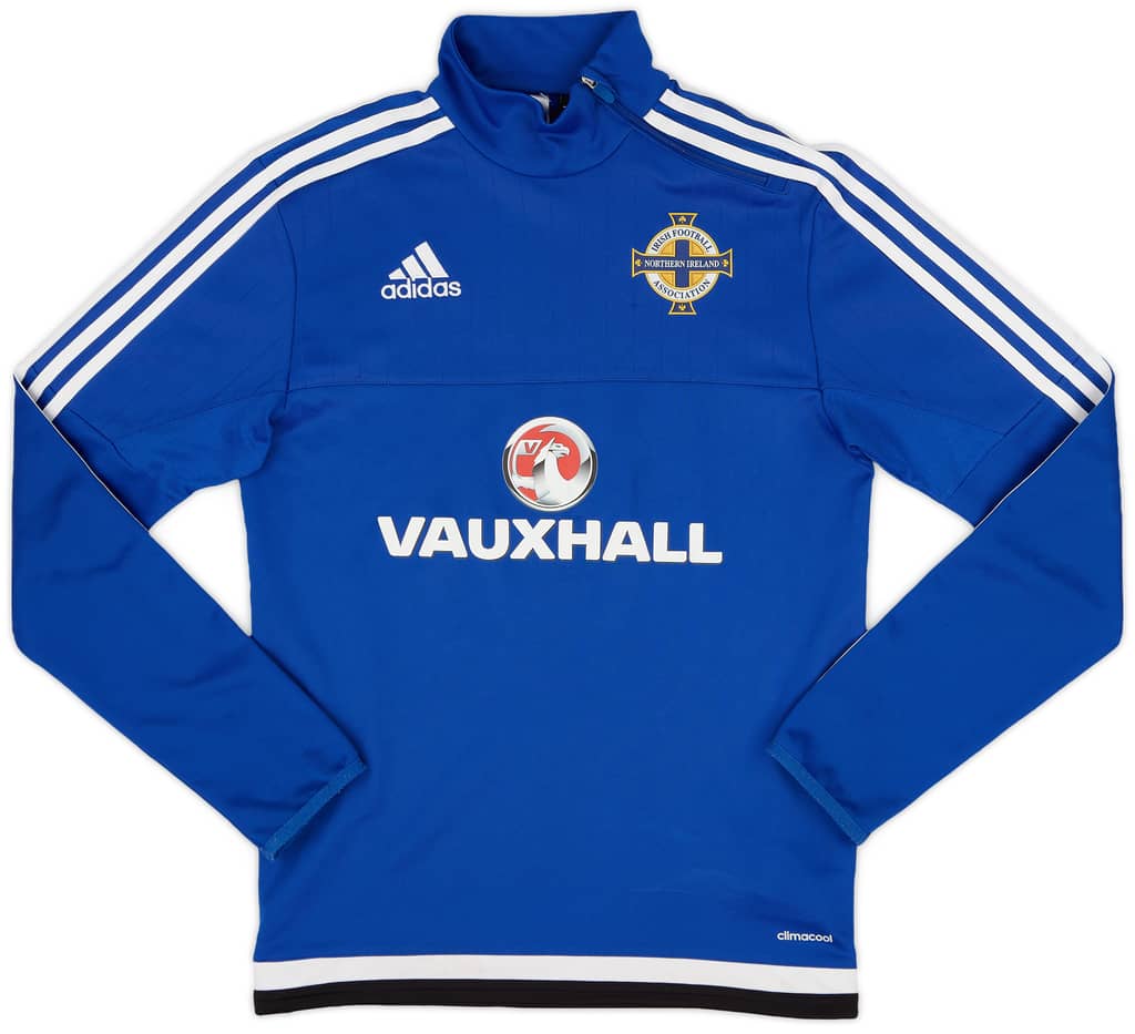 2015-16 Northern Ireland adidas 1/4 Zip Drill Top - 8/10 - (XS)