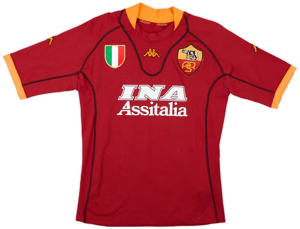 2001-02 Roma Home Shirt - 7/10 - (S)