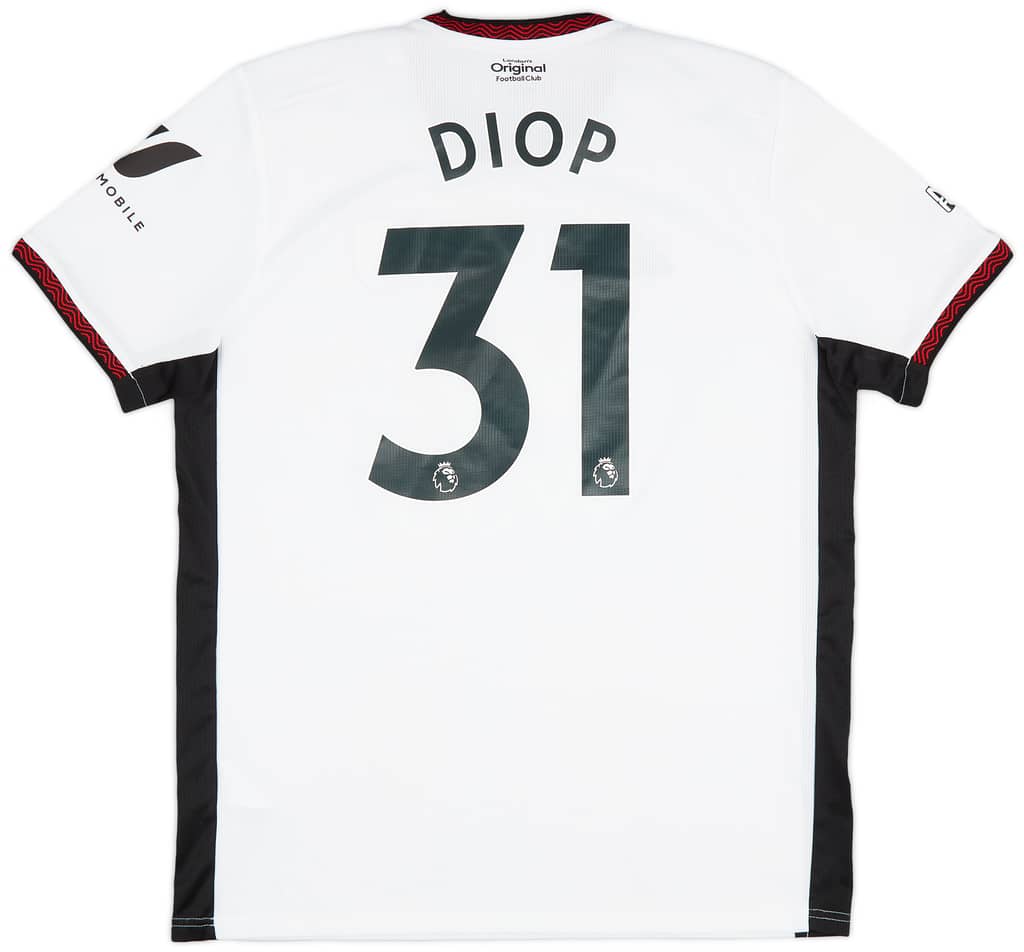2022-23 Fulham Match Issue FA Cup Home Shirt Diop #31