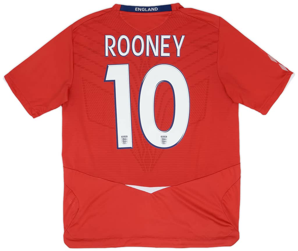 2008-10 England Away Shirt Rooney #9 - 9/10 - (L)