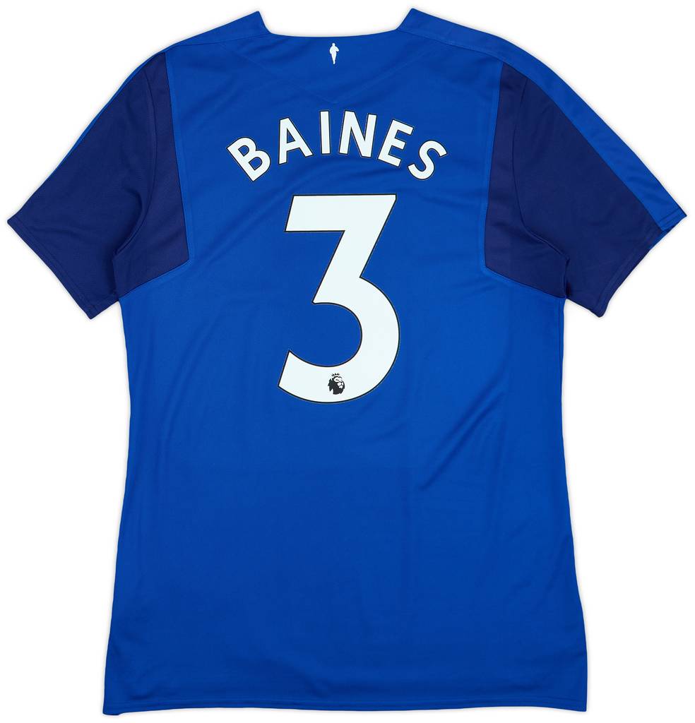 2017-18 Everton Home Shirt Baines #3 - 8/10 - (L)