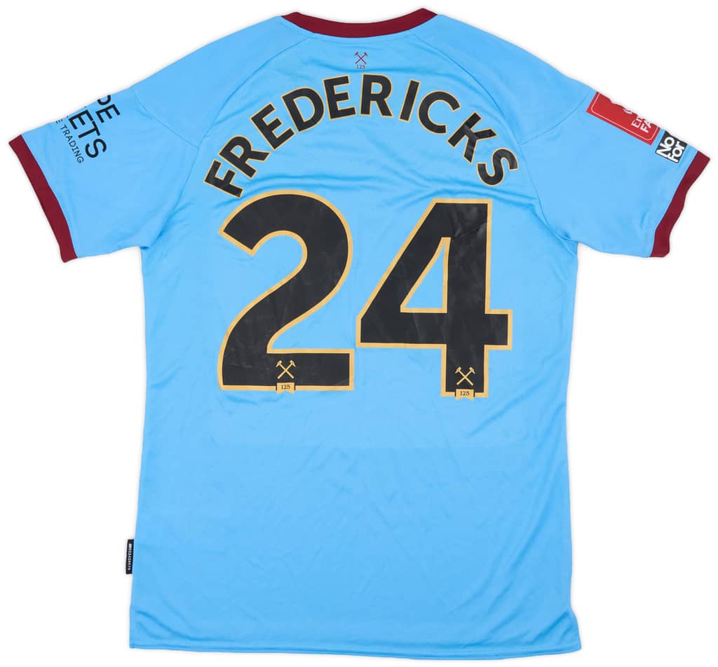 2020-21 West Ham Match Issue FA Cup Away Shirt Fredericks #24