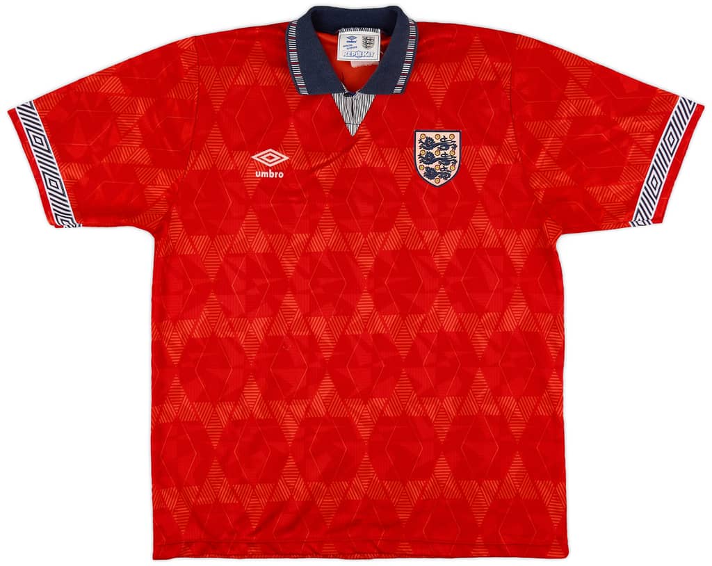 1990-93 England Away Shirt - 8/10 - (L)
