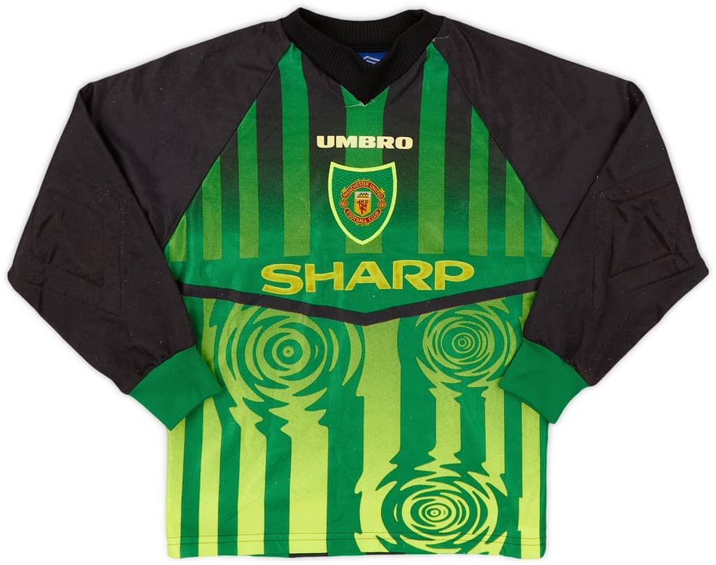 1997-98 Manchester United GK Shirt - 6/10 - (S.Boys)