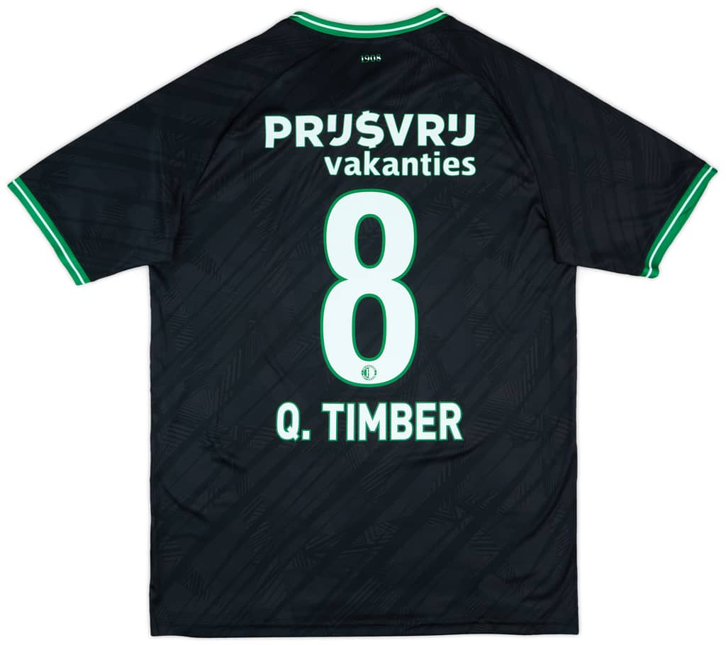2024-25 Feyenoord Away Shirt Q.Timber #8