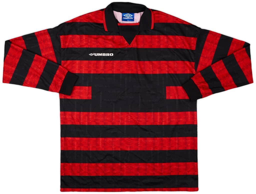 1990s Umbro Template L/S Shirt #14 - 9/10 - (XL)