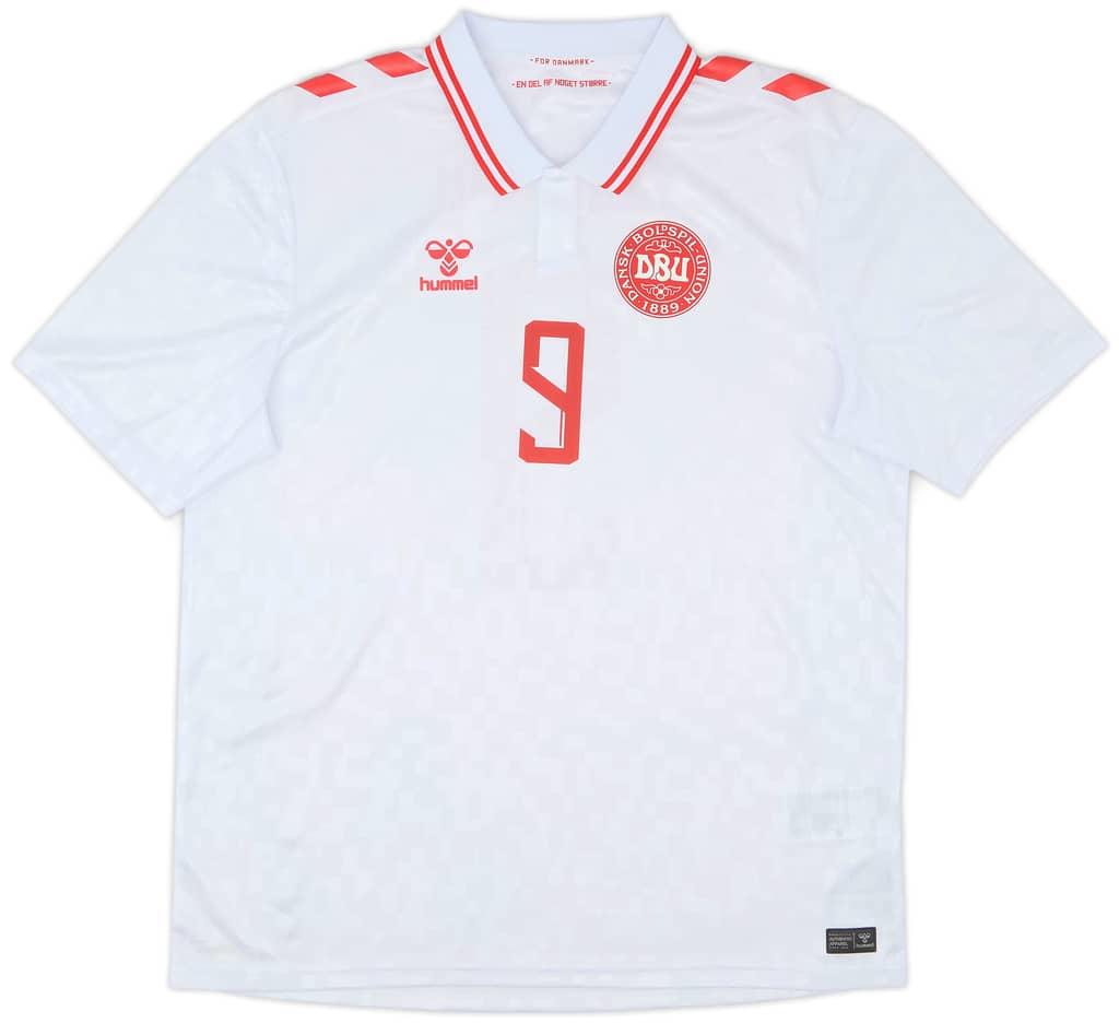 2024 Denmark Away Shirt Hojlund #9 - 10/10 - (L)