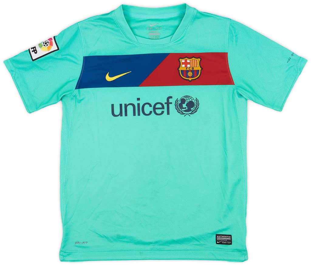 2010-11 Barcelona Away Shirt - 8/10 - (L.Boys)