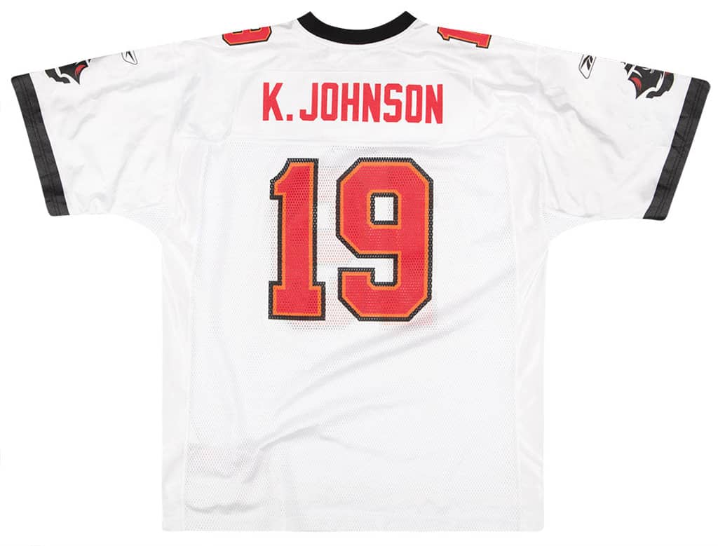2002-03 Tampa Bay Buccaneers K. Johnson #19 Reebok On Field Jersey (Away) XL