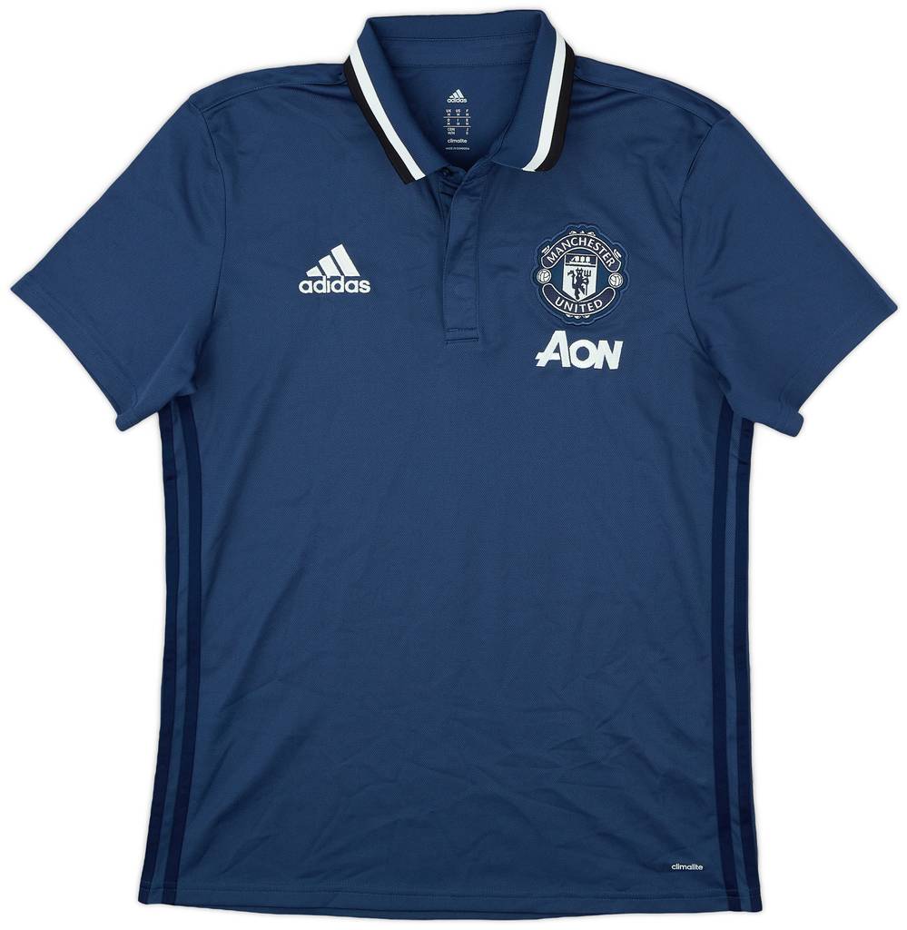 2016-17 Manchester United adidas Polo Shirt - 9/10 - (M)
