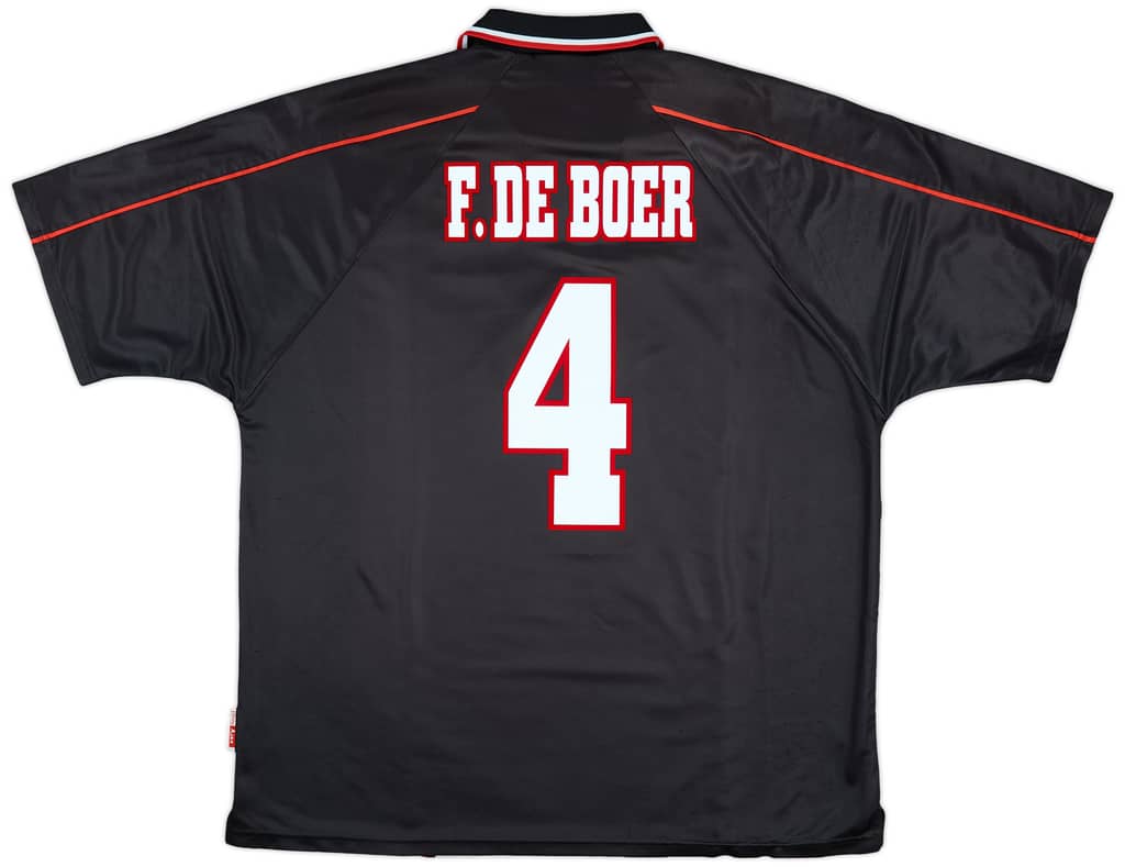 1998-99 Ajax Away Shirt F.De Boer #4 - 9/10 - (XXL)
