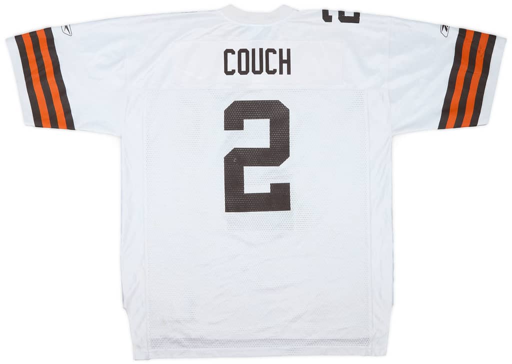 2002-03 Cleveland Browns Couch #2 Reebok On Field Away Jersey - 3/10 - (XL)