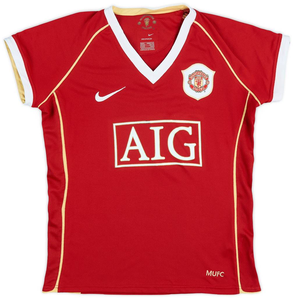 2006-07 Manchester United Home Shirt Heinze #4 - 7/10 - (Women's S)