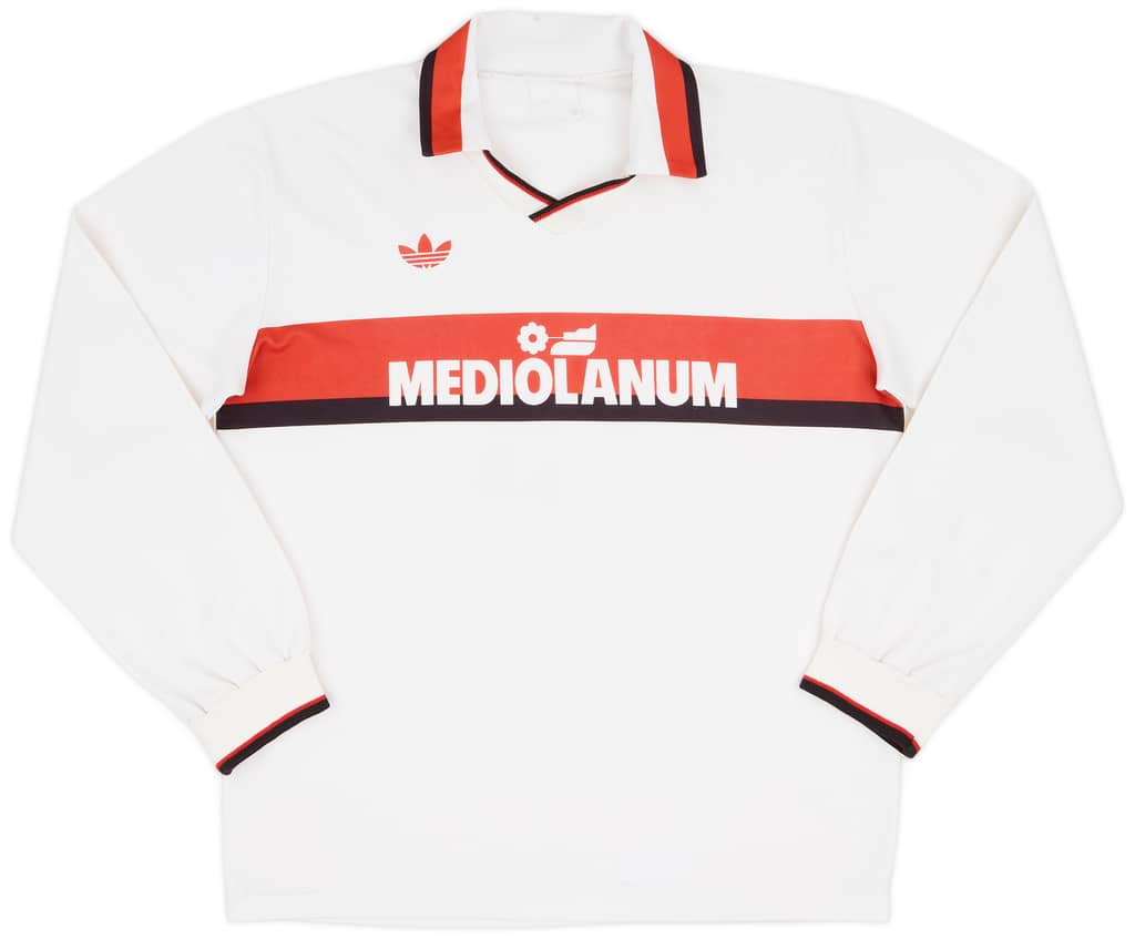 1990-91 AC Milan Away L/S Shirt - 6/10 - (L)
