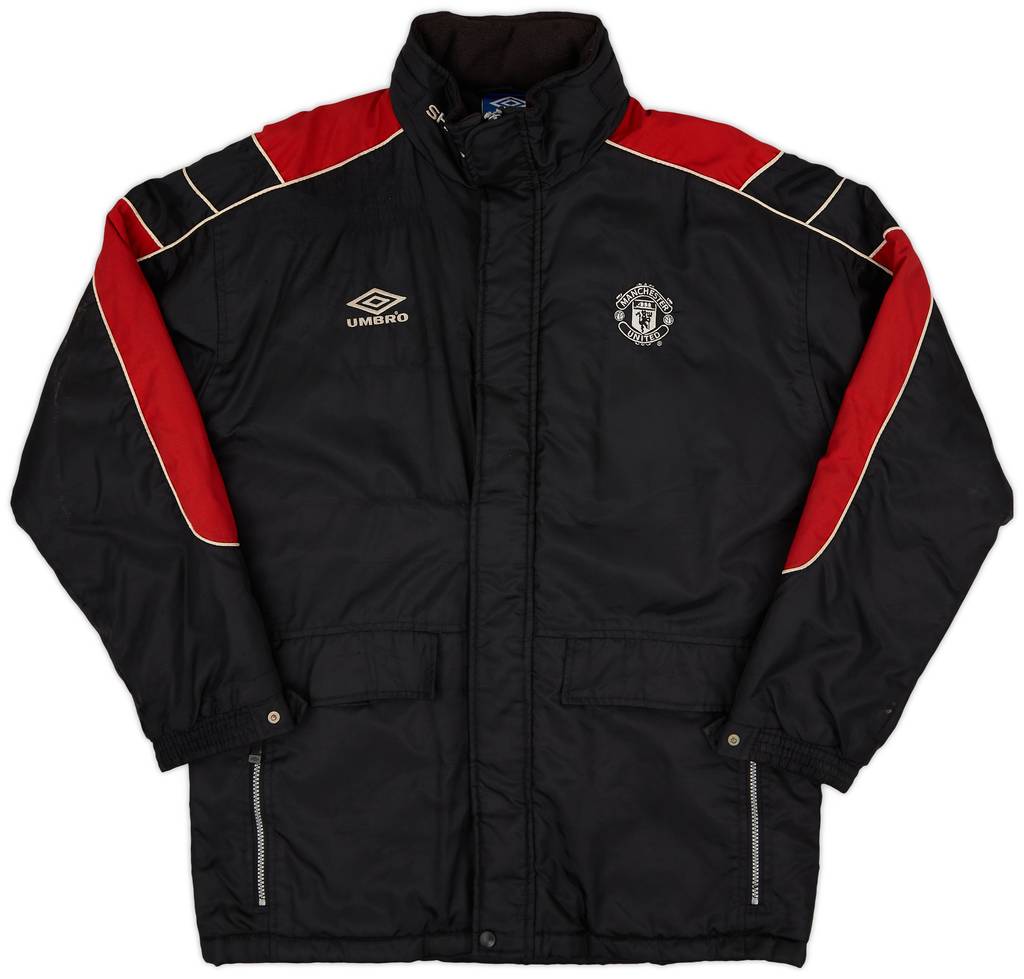 1999-00 Manchester United Umbro Padded Bench Coat - 8/10 - (M)