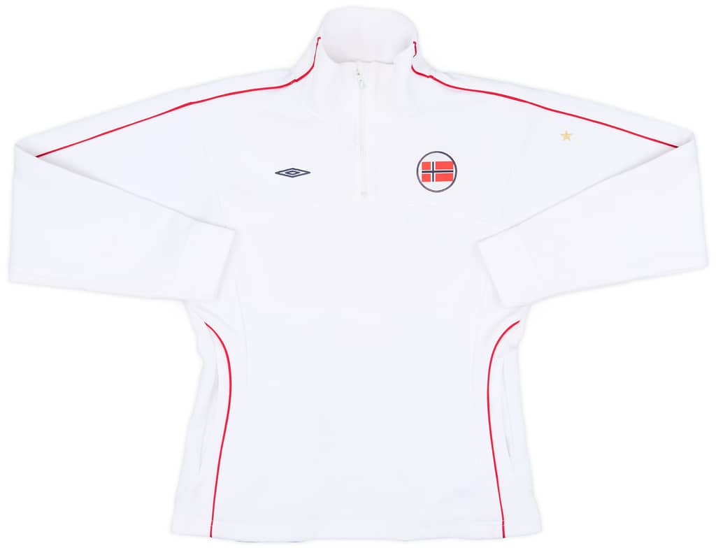 2004-06 Norway Umbro 1/4 Zip Drill Top - 9/10 - (XL.Boys)