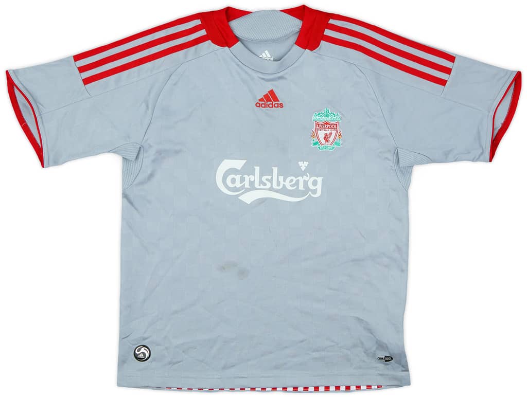 2008-09 Liverpool Away Shirt - 8/10 - (M.Boys)
