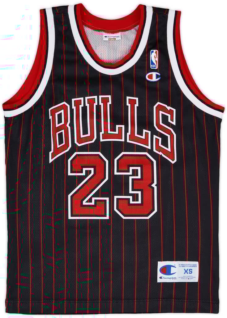 1995-97 Chicago Bulls Jordan #23 Champion Alternate Jersey - 9/10 - (XS)