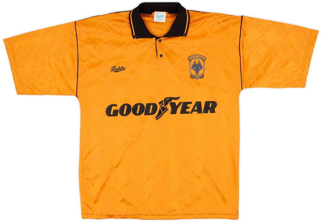 1990-92 Wolves Home Shirt - 8/10 - (M)