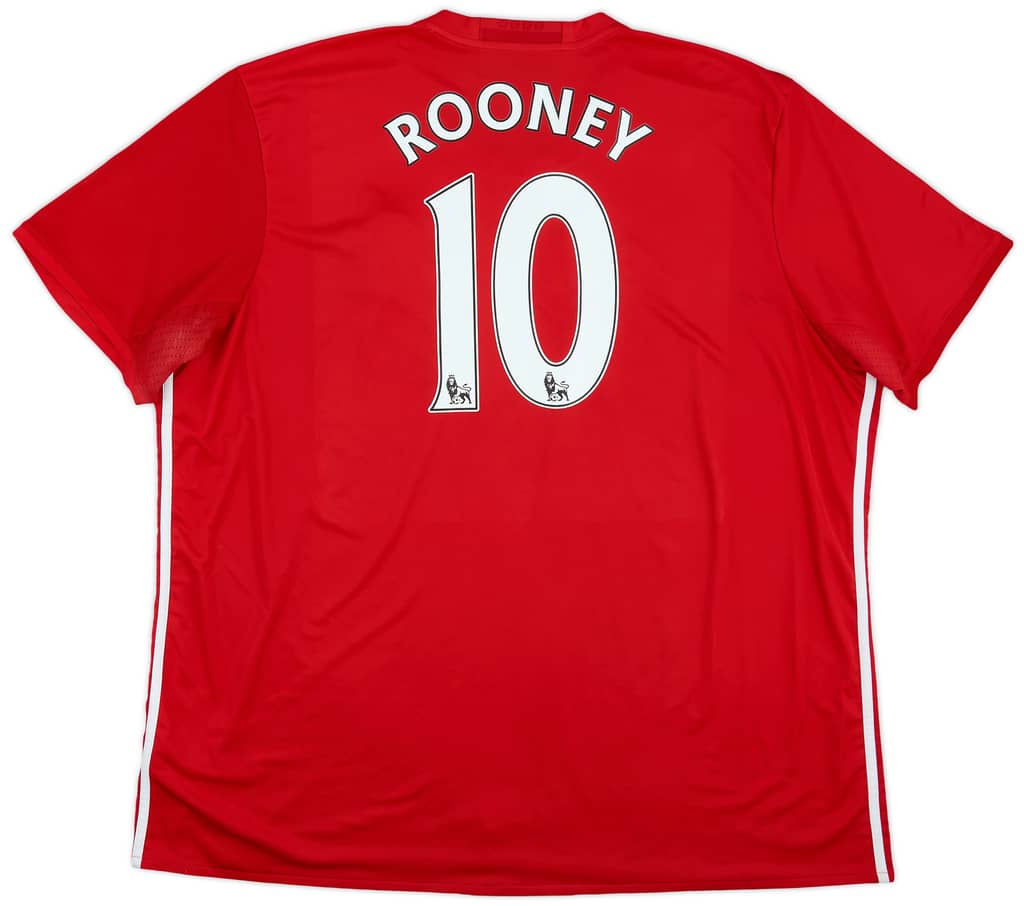 2016-17 Manchester United Home Shirt Rooney #10 - 8/10 - (3XL)