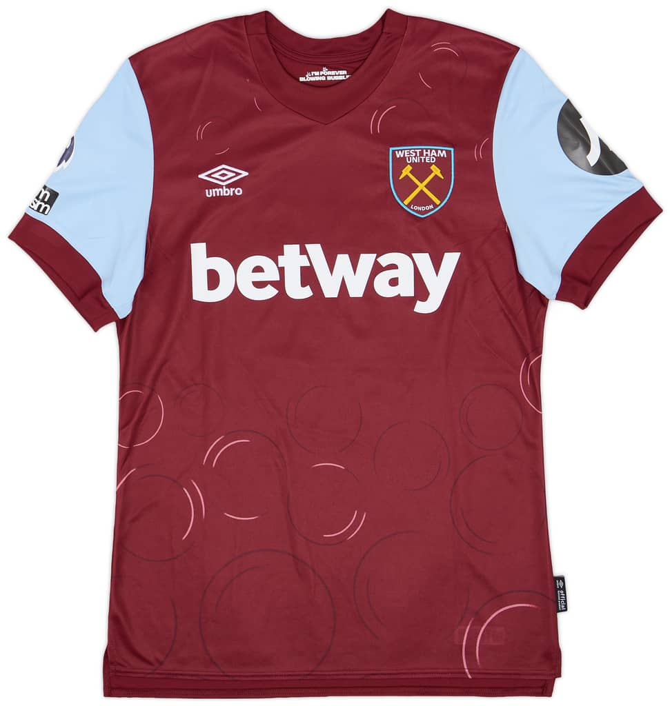 2023-24 West Ham Match Issue Home Shirt Coufal #5